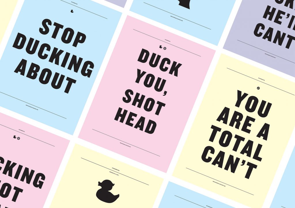 Ducking around posters